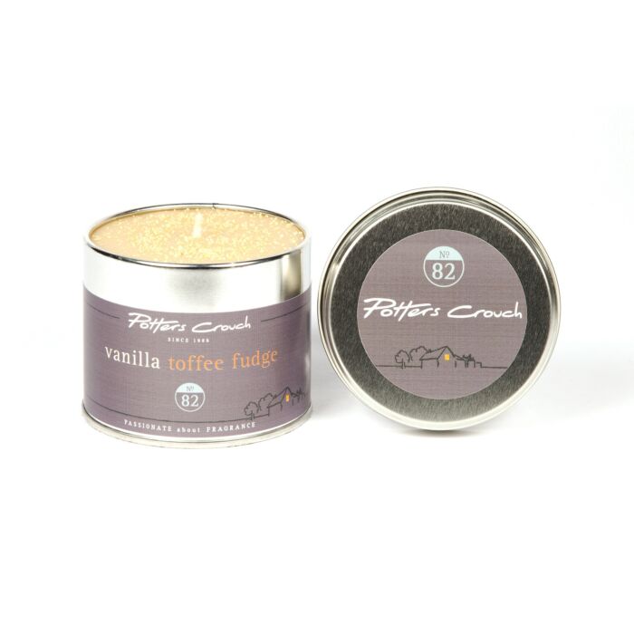 Potters Crouch - Candle Tin - Vanilla Toffee Fudge-1